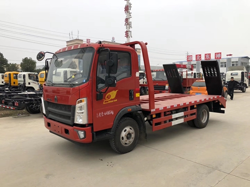 國六重汽豪沃輕卡藍(lán)牌平板運(yùn)輸車多少錢？